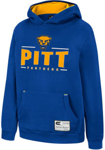 Colosseum Pitt Panthers Youth Blue Lead Guitarists Long Sleeve Hoodie