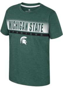 Colosseum Michigan State Spartans Youth Green Finn Short Sleeve T-Shirt