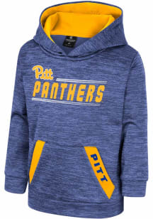 Colosseum Pitt Panthers Toddler Blue Hardcore Long Sleeve Hooded Sweatshirt