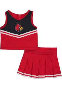 Colosseum Louisville Cardinals Toddler Girls Red Time for Recess Sets Cheer