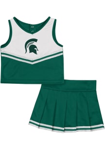 Colosseum Michigan State Spartans Toddler Girls Green Time for Recess Sets Cheer