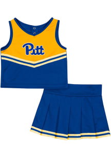 Colosseum Pitt Panthers Toddler Girls Blue Time for Recess Sets Cheer