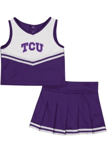 Colosseum TCU Horned Frogs Toddler Girls Purple Time for Recess Sets Cheer