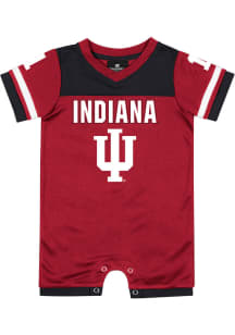 Colosseum Indiana Hoosiers Baby Cardinal Battle of the Bands Short Sleeve One Piece