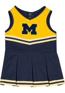 Baby Michigan Wolverines Navy Blue Colosseum Time for Recess Cheer Set