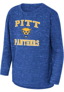 Colosseum Pitt Panthers Toddler Blue SMU-Knobby Long Sleeve T-Shirt