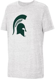 Youth Michigan State Spartans White Colosseum Primary Logo Short Sleeve T-Shirt