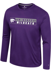 Colosseum K-State Wildcats Purple Eddie Long Sleeve T-Shirt