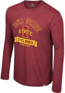 Colosseum Iowa State Cyclones Crimson Happiest Long Sleeve T Shirt