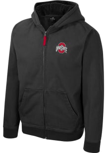 Colosseum Ohio State Buckeyes Mens Charcoal Electrocuted Heavyweight Jacket