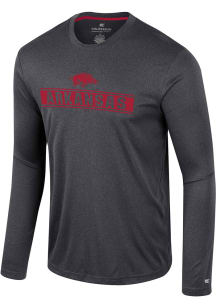 Colosseum Arkansas Razorbacks Black Gradey Long Sleeve T-Shirt
