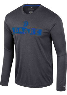 Colosseum Drake Bulldogs Black Gradey Long Sleeve T-Shirt