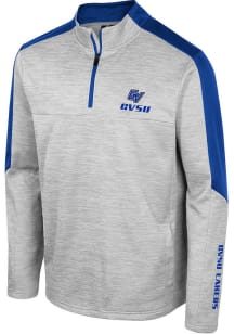 Colosseum Grand Valley State Lakers Mens Grey Cousins Long Sleeve 1/4 Zip Pullover