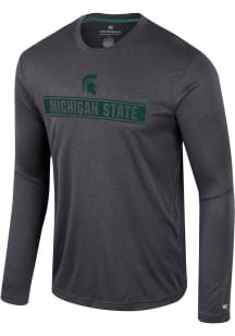 Colosseum Michigan State Spartans Black Gradey Long Sleeve T-Shirt