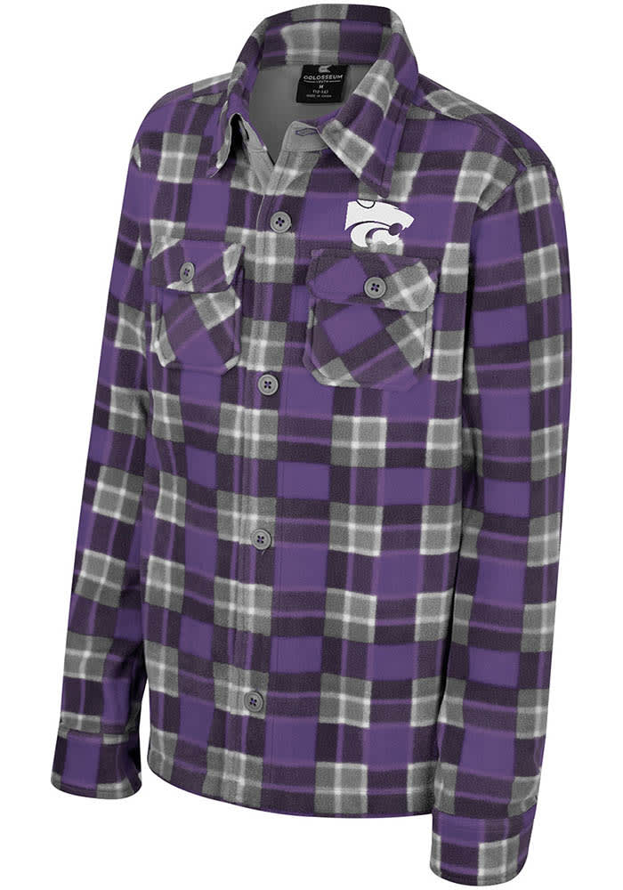 Colosseum K-State Wildcats Youth Purple Plugged In Light Weight Jacket