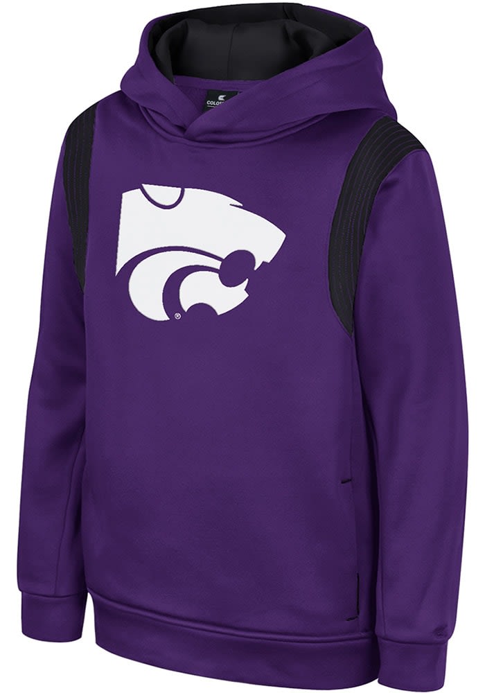 Nike / Youth Kansas State Wildcats Purple Club Fleece Pullover Hoodie