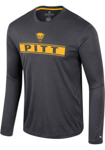 Colosseum Pitt Panthers Black Gradey Long Sleeve T-Shirt