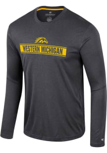 Colosseum Western Michigan Broncos Black Gradey Long Sleeve T-Shirt