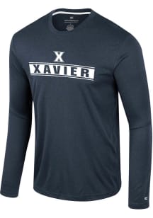Colosseum Xavier Musketeers Navy Blue Gradey Long Sleeve T-Shirt