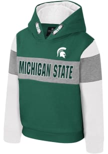 Toddler Michigan State Spartans Green Colosseum Vacation Long Sleeve Hooded Sweatshirt