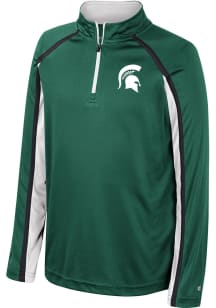 Colosseum Michigan State Spartans Toddler Green Eddie Long Sleeve 1/4 Zip