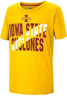 Colosseum Iowa State Cyclones Youth Gold World at your Feet Short Sleeve T-Shirt