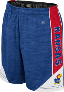 Colosseum Kansas Jayhawks Youth Blue Rylos Shorts