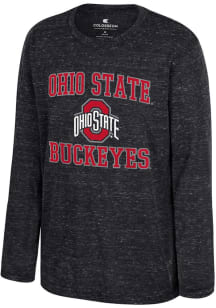 Youth Ohio State Buckeyes Black Colosseum SMU-Knobby Long Sleeve T-Shirt