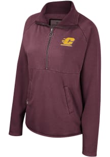 Colosseum Central Michigan Chippewas Womens Maroon Audrey 1/4 Zip Pullover