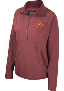 Colosseum Iowa State Cyclones Womens Cardinal Audrey 1/4 Zip Pullover