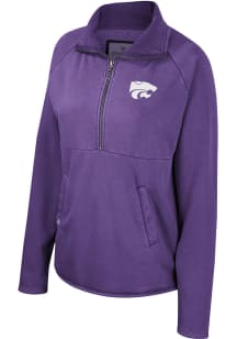 Colosseum K-State Wildcats Womens Purple Audrey 1/4 Zip Pullover
