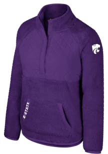 Colosseum K-State Wildcats Womens Purple Ellen 1/4 Zip Pullover