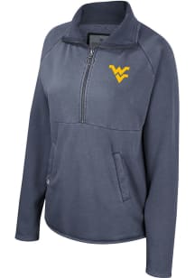 Colosseum West Virginia Mountaineers Womens Navy Blue Audrey 1/4 Zip Pullover