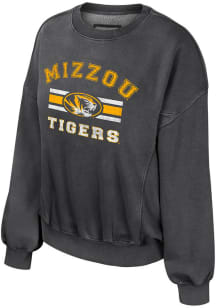 Colosseum Missouri Tigers Womens Black Audrey Crew Sweatshirt