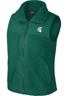 Colosseum Michigan State Spartans Womens Green Ellen Vest