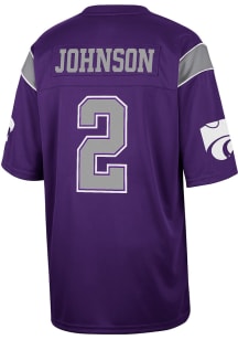 Avery Johnson Colosseum Mens Purple K-State Wildcats Replica Football Jersey