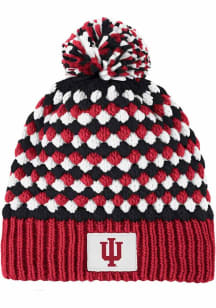 Indiana Hoosiers Colosseum Reloaded Pom Beanie Womens Knit Hat - Cardinal