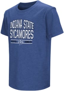 Colosseum Indiana State Sycamores Youth Blue Playbook Short Sleeve T-Shirt