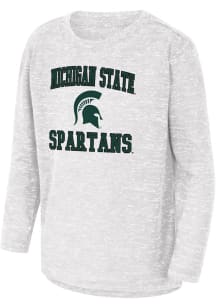 Colosseum Michigan State Spartans Toddler White Knobby No 1 Long Sleeve T-Shirt