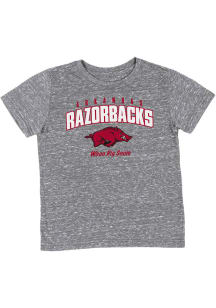Colosseum Arkansas Razorbacks Toddler Grey SMU- CARRY OVER Short Sleeve T-Shirt
