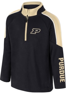 Colosseum Purdue Boilermakers Toddler Black Hansel Long Sleeve Qtr Zip