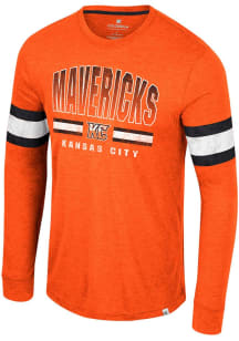 Colosseum Kansas City Mavericks Orange You Must Live Long Sleeve Fashion T Shirt