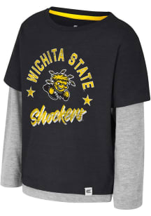 Colosseum Wichita State Shockers Toddler Black Investigatory Long Sleeve T-Shirt