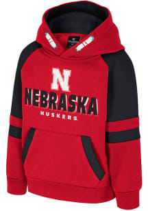 Toddler Nebraska Cornhuskers Red Colosseum Todd Long Sleeve Hooded Sweatshirt