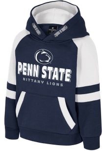 Toddler Penn State Nittany Lions Navy Blue Colosseum Todd Long Sleeve Hooded Sweatshirt