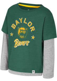 Colosseum Baylor Bears Toddler Green Investigatory Long Sleeve T-Shirt