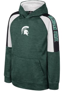 Youth Michigan State Spartans Green Colosseum Rylos Long Sleeve Hood