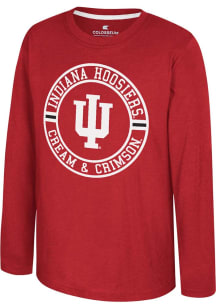 Youth Indiana Hoosiers Cardinal Colosseum Todd Long Sleeve T-Shirt