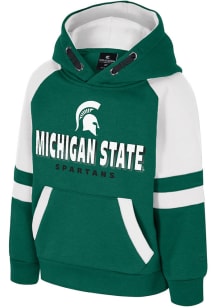 Toddler Michigan State Spartans Green Colosseum Todd Long Sleeve Hooded Sweatshirt