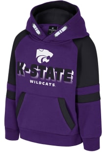 Toddler K-State Wildcats Purple Colosseum Todd Long Sleeve Hooded Sweatshirt